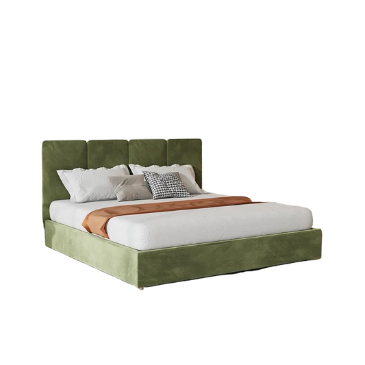 Laura King Size Bed, Velvet