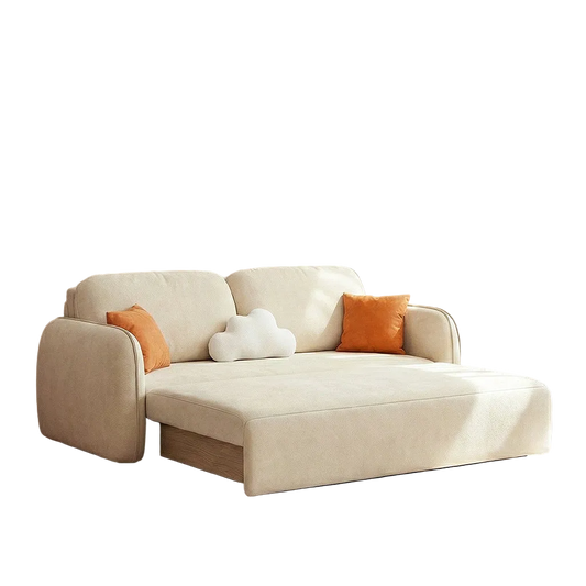 lunana two seater sofa bed with drawer in modern living room