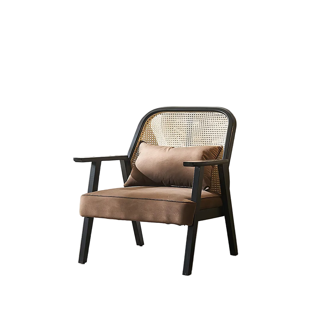 morris casual rattan armchair in dining room
