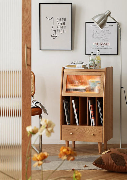 Dorilla Bedside Table, Oak, Side Table-Weilai Concept-Weilai Concept