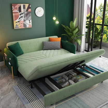 Aditi Two Seater Sofa Bed, Green-Weilai Concept-Weilai Concept