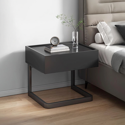 Romina Dark Bedside Table-Weilai Concept-Weilai Concept