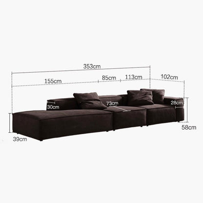 Hee Nordic Sofa, Two Seater, Three Seater Sofa, Corner Sofa, Suede-Weilai Concept-Weilai Concept