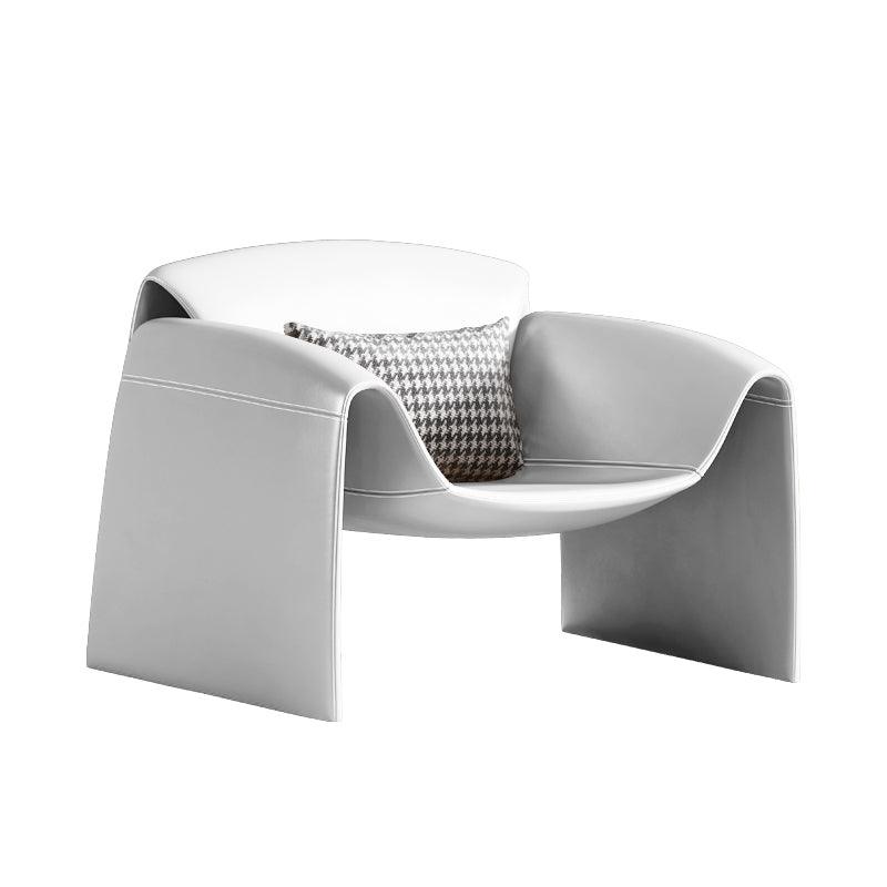 U Shape Armchair, Leather-Weilai Concept-Weilai Concept