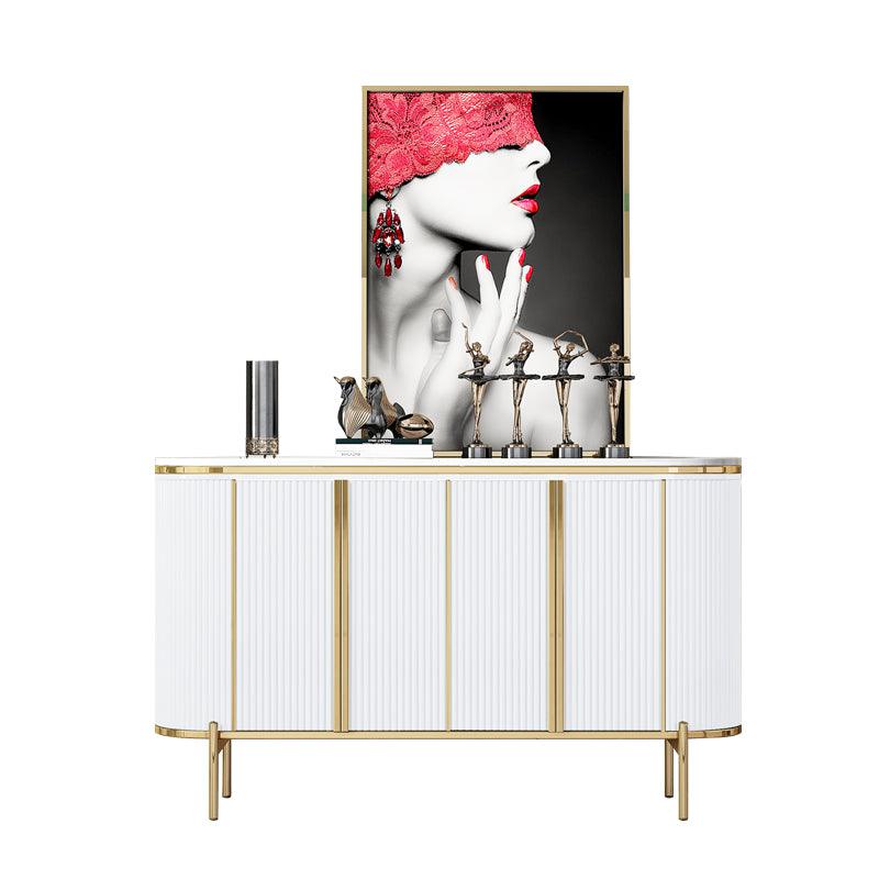 Elec Sideboard, Green & Gold-Weilai Concept-White ( With White Table Top )-150cm-Weilai Concept