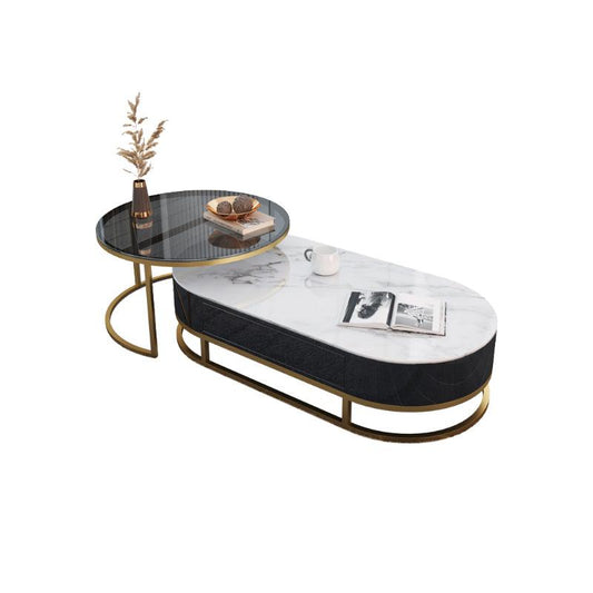Hagy Nesting Coffee Table Set, Sintered Stone-Weilai Concept-Weilai Concept