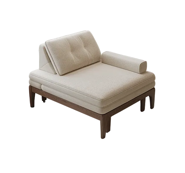 ilyas single sofa chair, sofa chair, corduroy in modern living room