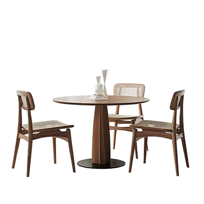 seraphina round dining table, solid wood in dining room
