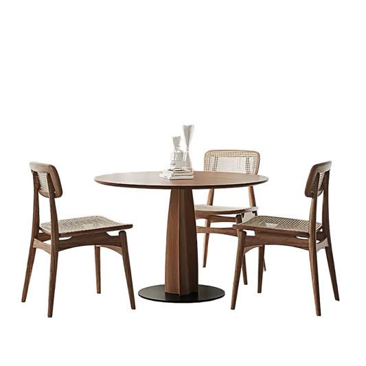 seraphina round dining table, solid wood in dining room