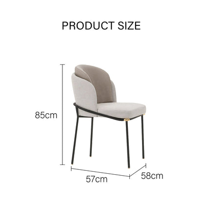 Theobald Dining Chair, Grey-Weilai concept-Weilai Concept