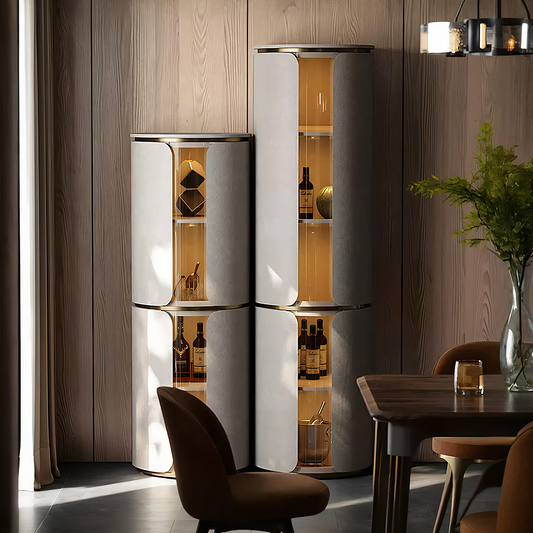 Triton Wine Rack And Wine Cabinet, Leather-Weilai Concept-Weilai Concept