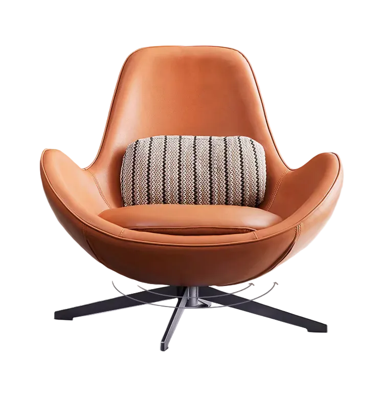 Snail Armchair, With Small Bubbles On The Leather, For Display-Weilai-Weilai Concept