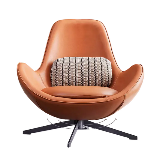 Snail Armchair, With Small Bubbles On The Leather, For Display-Weilai-Weilai Concept