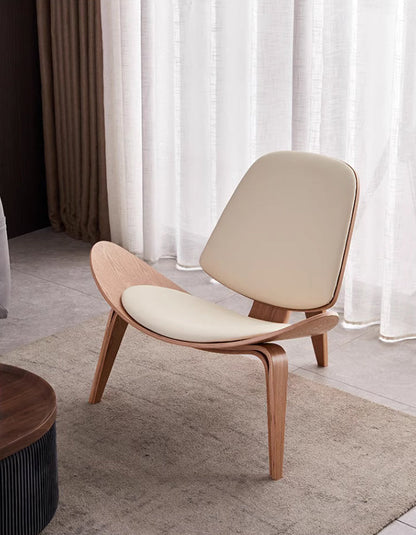 Hans Wegner CH07 Shell Chair, Brown & Oak