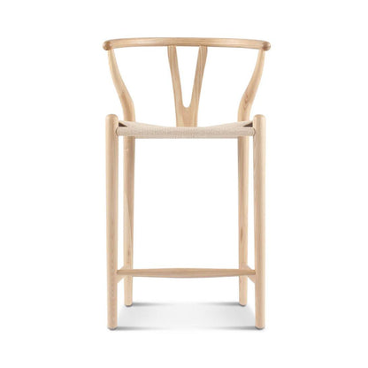 Wishbone Classical Bar Stool, Black Ash-DC Concept-Weilai Concept