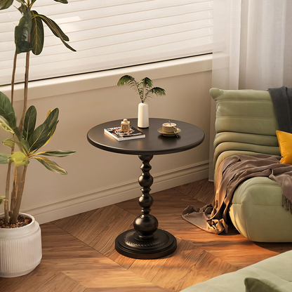 Xanthe Small Round Side Table, Black or White-Weilai Concept-Weilai Concept