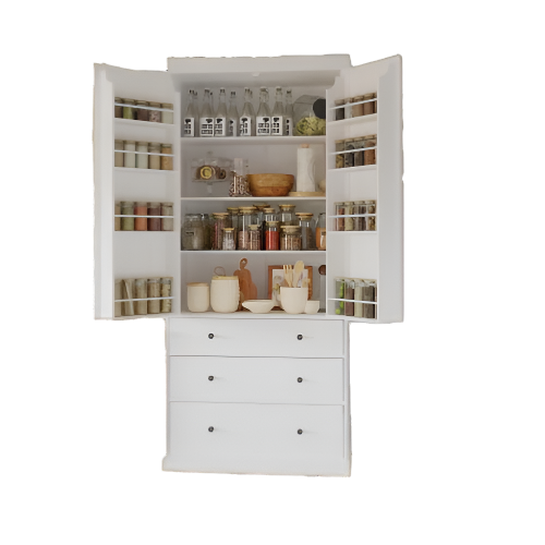 77 Inch Farmhouse Kitchen Storage Room
