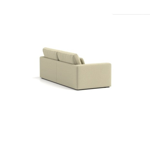 83 Modern Sofa Couches For Living Room  3 Seater Sofa With Detachable Cover   Double Cushioning, Natural