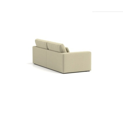 83 Modern Sofa Couches For Living Room  3 Seater Sofa With Detachable Cover   Double Cushioning, Natural