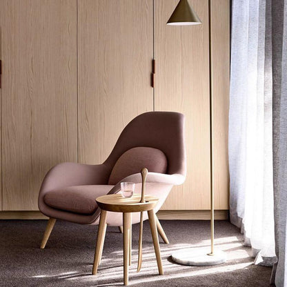 Fredericia Swoon Armchair And Footstool, Velvet, Brown-Weilai Concept-Weilai Concept