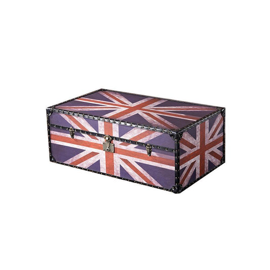 Aviator Union Jack Suitcase Coffee Table, Industrial Storage-Weilai Concept-Weilai Concept