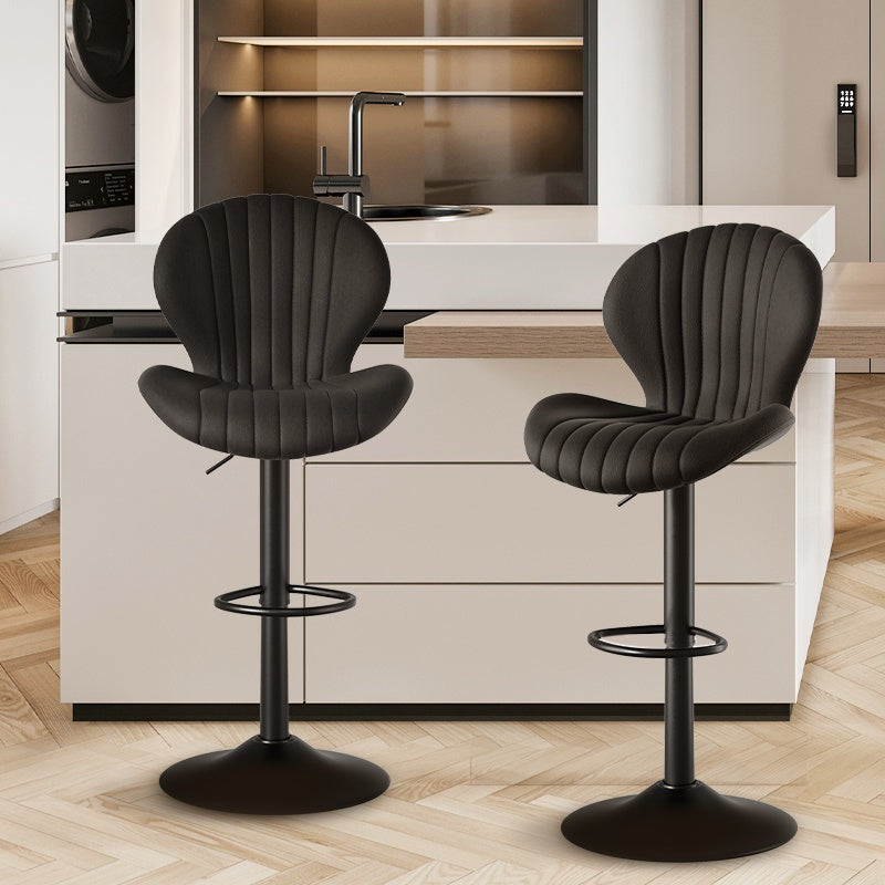 modern style bar chair Black