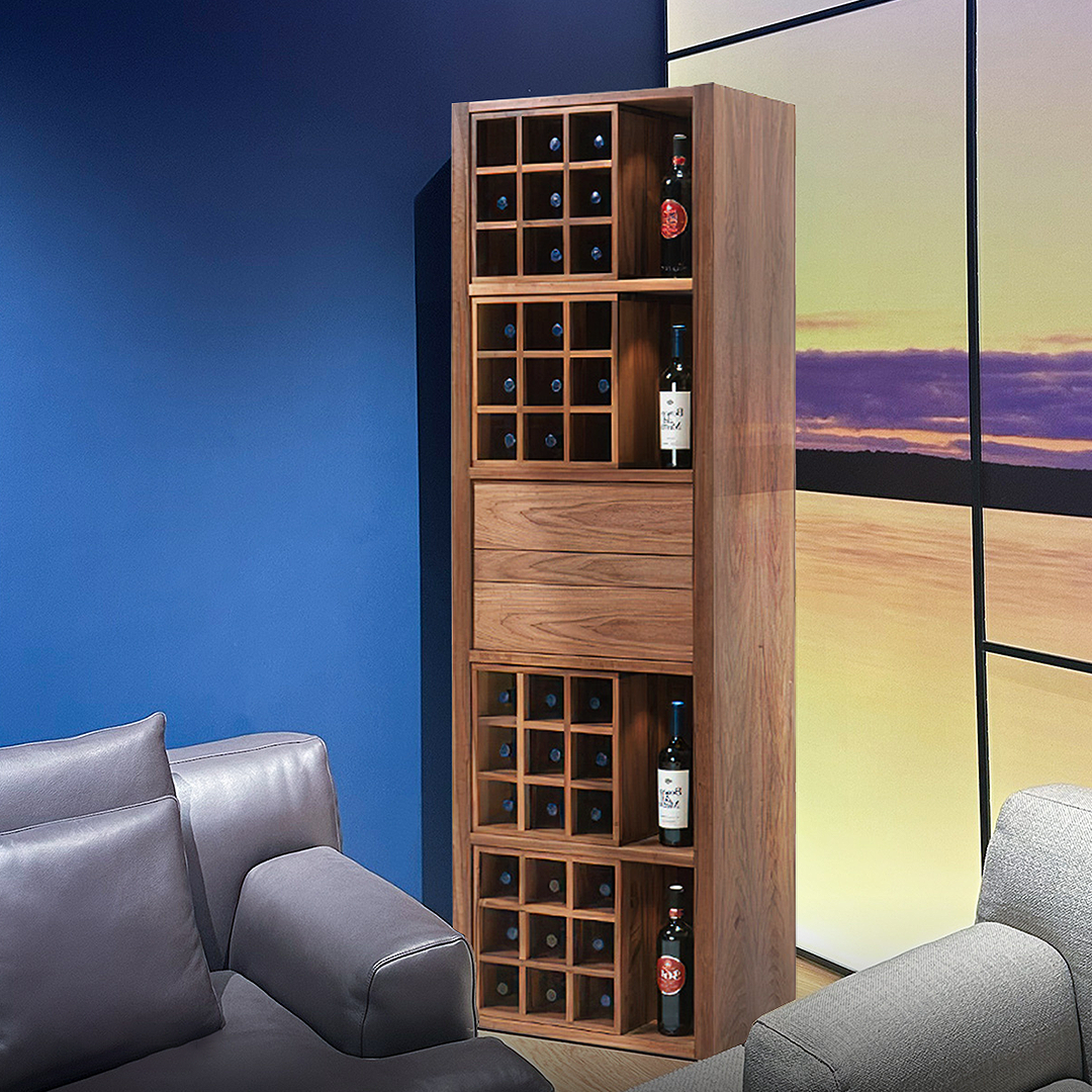 Grace Wine Cabinet, Solid Wood-Weilai Concept-Weilai Concept