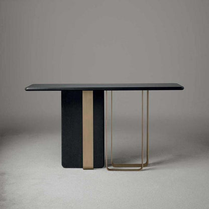 Barbican Console Table, Gold And Rosewood-Weilai Concept-Weilai Concept