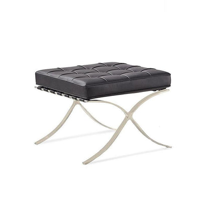 Barcelona Chair And Ottoman, Real Leather-Weilai-Weilai Concept