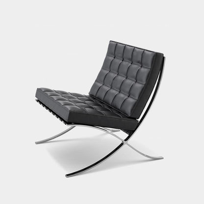 Barcelona Chair And Ottoman, Real Leather-Weilai-Weilai Concept