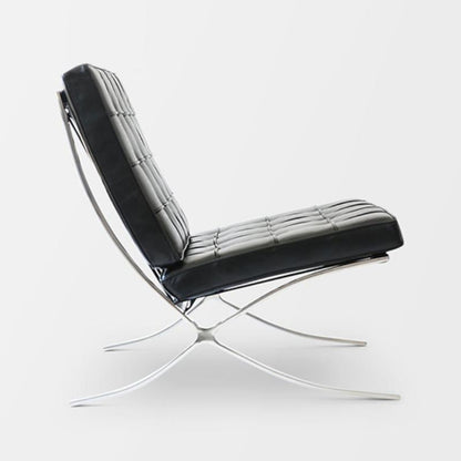 Barcelona Chair And Ottoman, Real Leather-Weilai-Weilai Concept