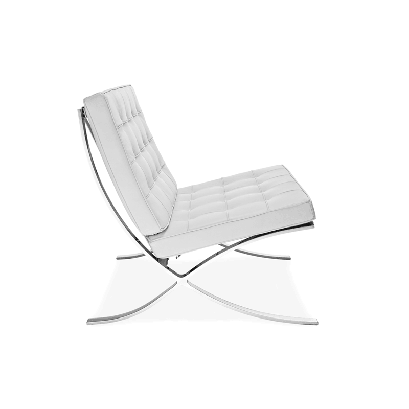 Barcelona Chair And Ottoman, Real Leather-Weilai-Weilai Concept