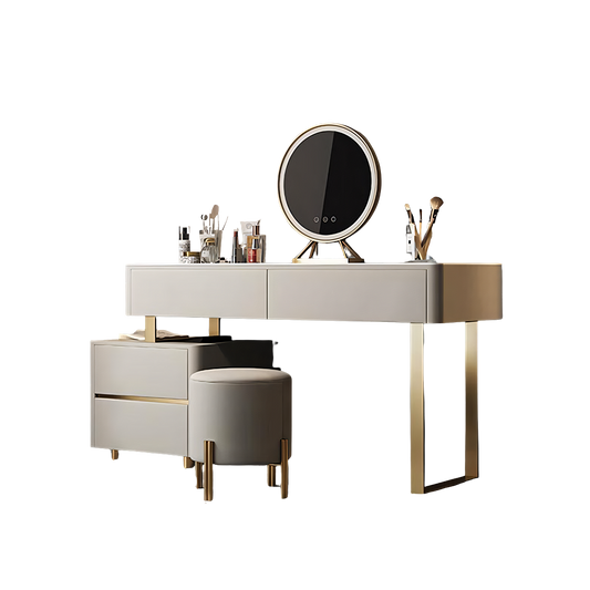 serenique dressing table with led mirror wall mirror