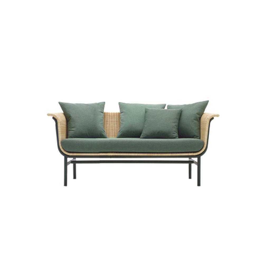 Budron Rattan Armchair, Two Seater, Indoor/ Outdoor Furniture-Chairs-Weilai Concept-Weilai Concept