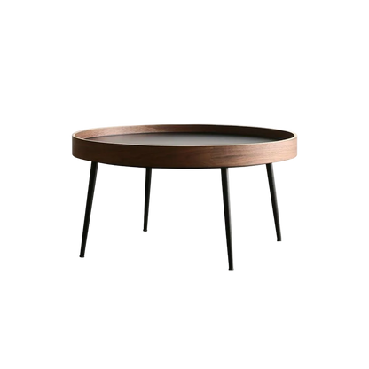C163 Nesting Coffee Table Set, Oak & Black