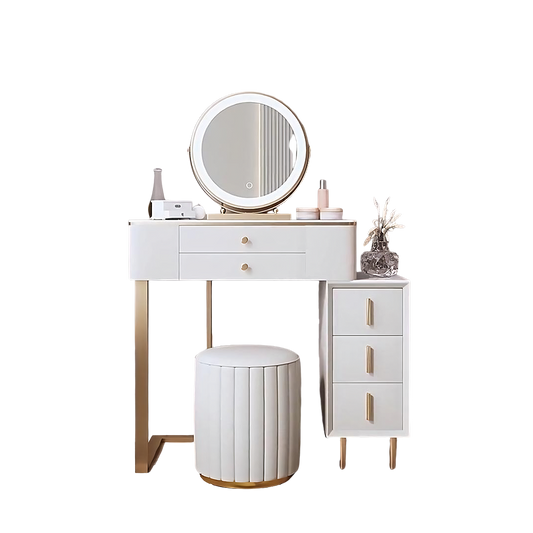 lakin dressing table, white in dining room