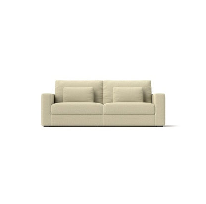 83 Modern Sofa Couches For Living Room  3 Seater Sofa With Detachable Cover   Double Cushioning, Natural