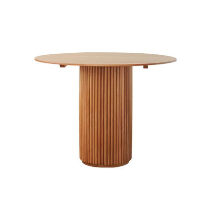 Cane Round Dining Table, Oak-Weilai Concept-Weilai Concept