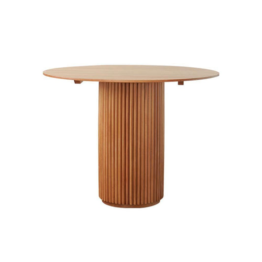 Cane Round Dining Table, Oak-Weilai Concept-Weilai Concept