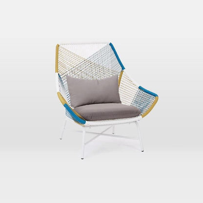 Carmean Rattan Chair and Footstool, Outdoor-Weilai Concept-Weilai Concept