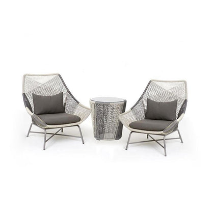 Carmean Rattan Chair and Footstool, Outdoor-Weilai Concept-Weilai Concept