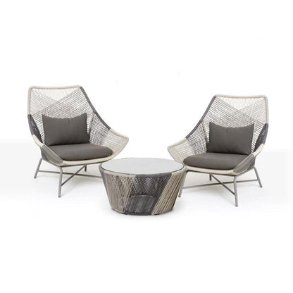 Carmean Rattan Chair and Footstool, Outdoor-Weilai Concept-Weilai Concept