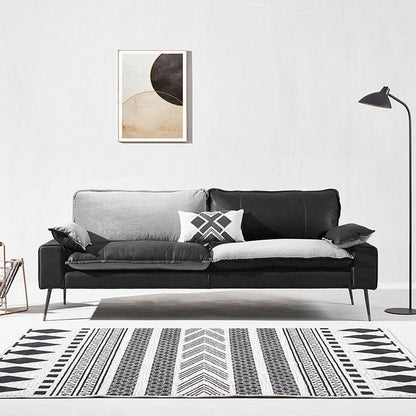 Caudill Thress Seater Sofa, Cowhide Leather-Sofas-Weilai Concept-Weilai Concept