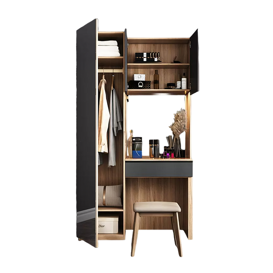 aviral dressing table with wardrobe wardrobe in bedroom