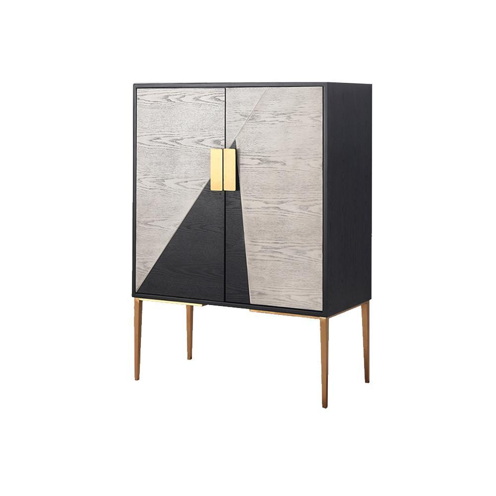 CW312 Sideboard, Side Cabinet, Wood-Weilai Concept-Pattern 1 (80*40*90cm)-Weilai Concept