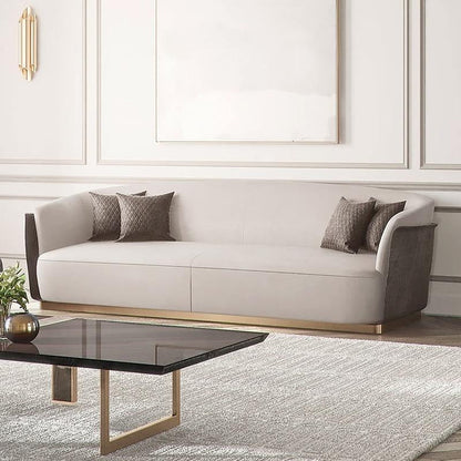Demure Three Seater Sofa, Velvet-Weilai Concept-Style 2-Weilai Concept