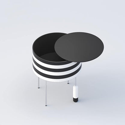 Ebro Side Table, Black And White-Weilai Concept-Weilai Concept
