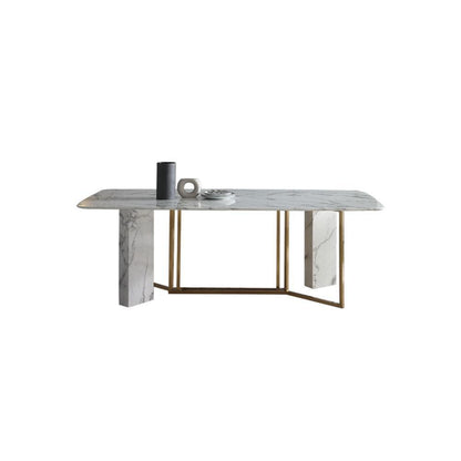 FenX Dining Table, Dining Table, Sintered Stone And Gold-Weilai Concept-Weilai Concept