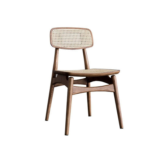 Hans Style Rattan Dining Chair, Light Oak & Walnut For Display-Weilai Concept-Weilai Concept