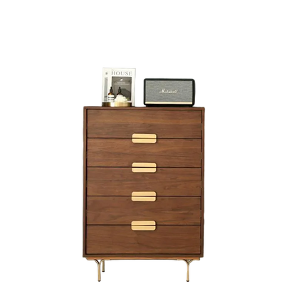 hedra chests of drawers, walnut kitchen storage container